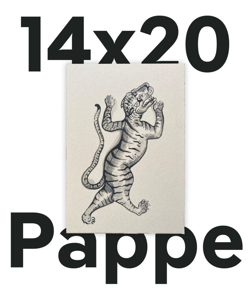 Aquarell auf Pappe